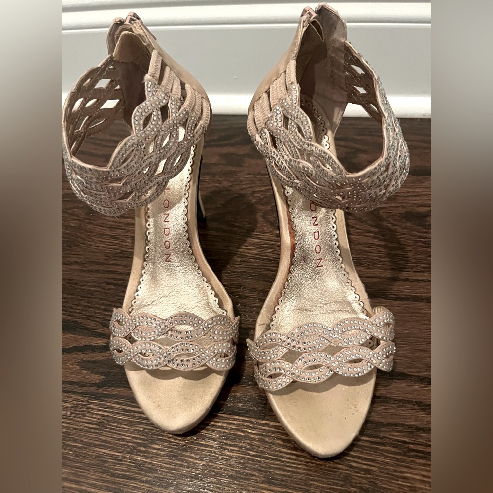 Blush Ankle Strap Heels